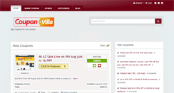 Desktop Screenshot of couponvilla.in